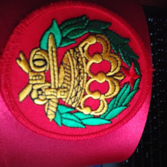 OES Amaranth Pillbox Satin Hat (NEW) - Picture 3 of 5